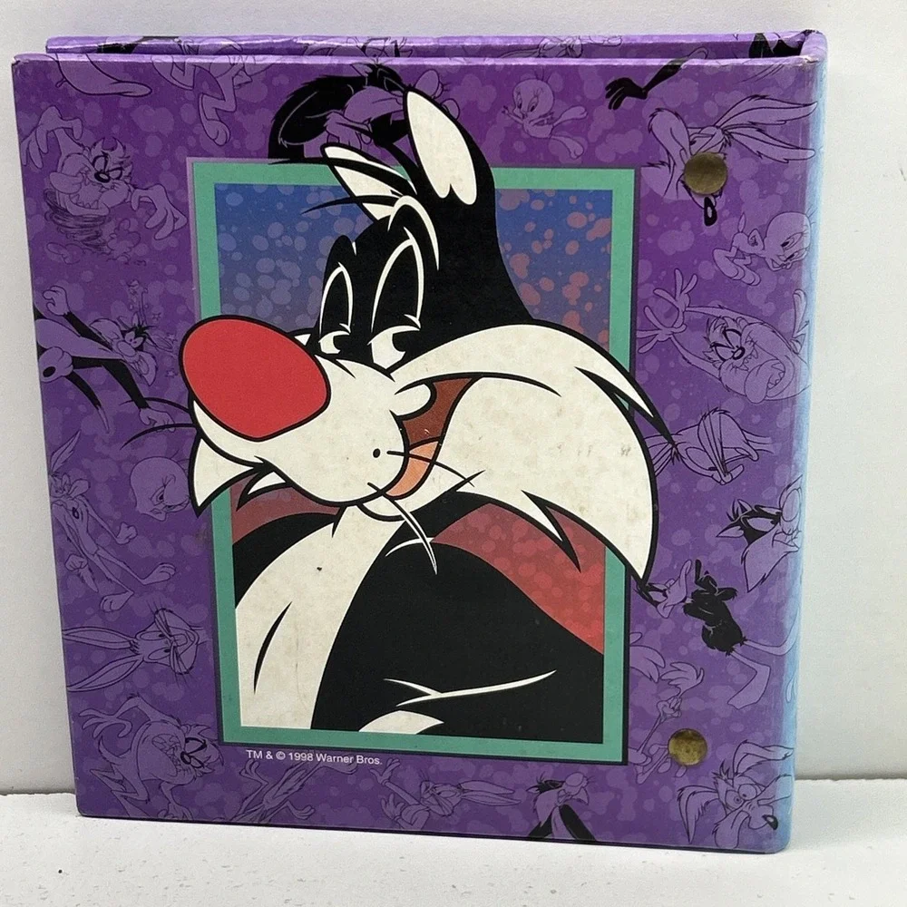 Vintage 1998 Looney Tunes Tweety Sylvester Photo Album Binder Warner Bros EUC VG